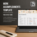 Work Accomplishments Template
