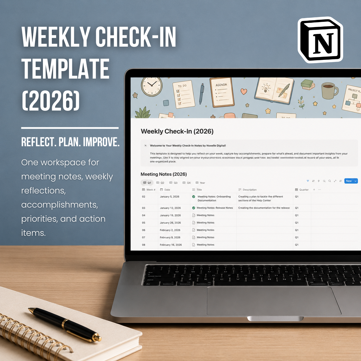 Weekly Check-In Template (2026)
